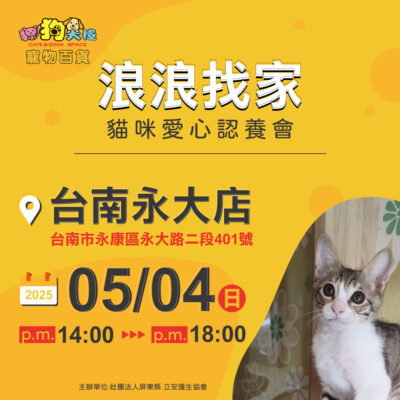 20250504-永大店X立安護生協會 貓咪認養會